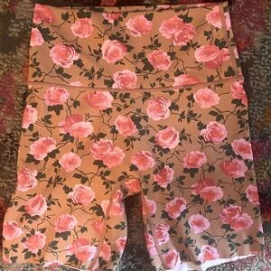 Aerie floral biker shorts
